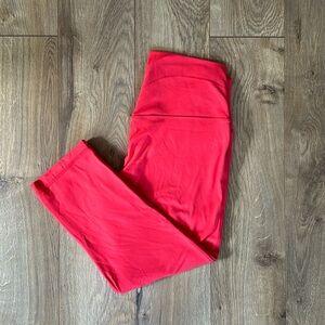 lululemon Align Cropped Legging 21” size 12 Love Red